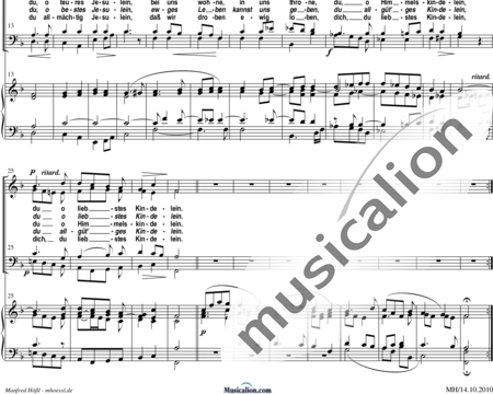Engelhardt, Franz Xaver: Sei willkommen, Trost der Frommen - Choir>SATB+Organ:1