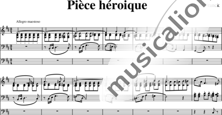 Franck, César: Pièce héroique - Organ:0