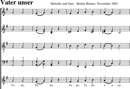 Börner, Martin: Vater unser - |FlexDiskant| 2+[|FlexBass|+|FlexTen|]:0
