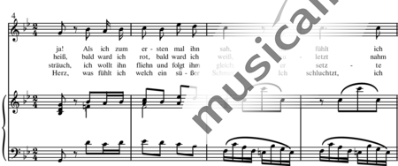 Mozart, Wolfgang Amadeus: Der Zauberer  (Ihr Mädchen flieht Damöten) - Solo>Alt+Klavier:1