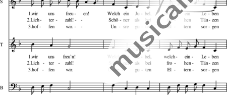 Krause, Horst: Morgen, Kinder, wird´s was geben - Chor>STB:1
