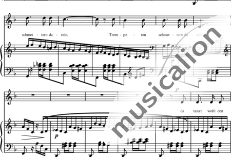 Schumann, Robert: Das ist ein Flöten und Geigen - Solo>Alt+Klavier:1