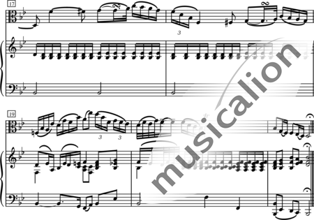 Dittersdorf, Karl Ditters von: Sonata para Viola y piano 3. Movimiento - Viola+Piano:3