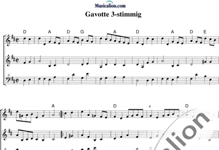 Anonymus, Unknown: Gavotte - Guitar+Accordion:0
