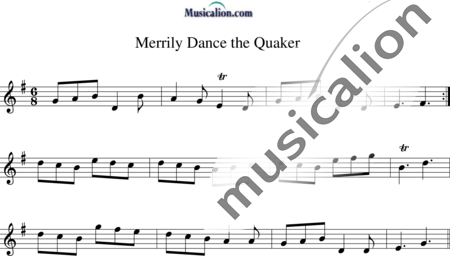 Anonymus, Unknown: Merrily Dance the Quaker - Flute:0