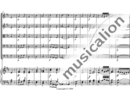 Drewes, Michael: Música fúnebre para orquesta de cuerdas y clavecín - Violín 2+Viola+[Vc+Cb]:1