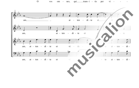 Croce, Giovanni
: O vos omnes (Motete) - Coro>SATB:1