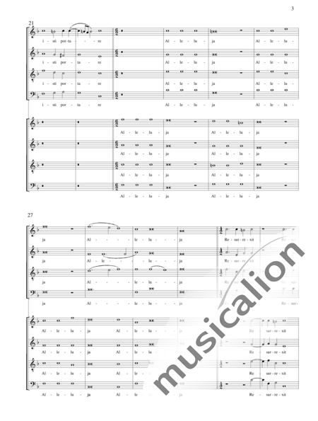Croce, Giovanni: Regina coeli (Motette) - Chor>SATB:3