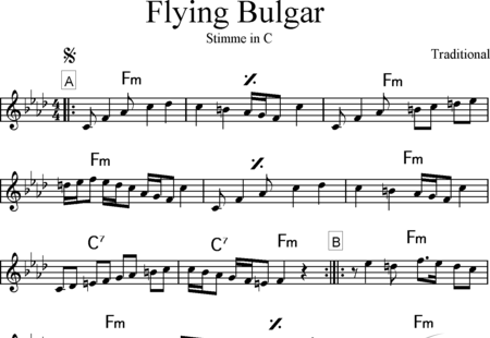 Anonymus, Unbekannt: Flying Bulgar - Flexibel (Melodie&amp;Akkorde):0
