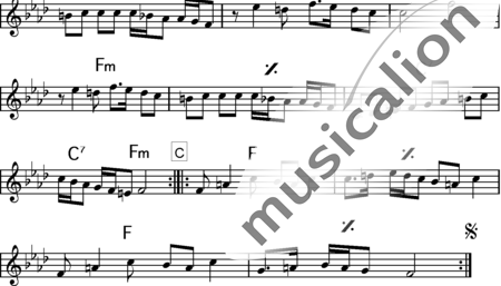 Anonymus, Unbekannt: Flying Bulgar - Flexibel (Melodie&amp;Akkorde):1