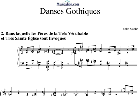 Satie, Erik: Danses Gothiques 2 - Piano:0