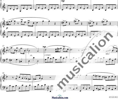 Galuppi, Baldassare: Sonate in C-dur - Klavier:1