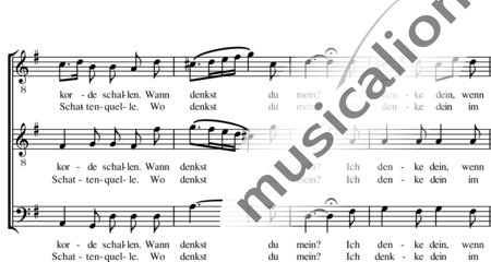 Schubert, Franz (Peter): Andenken - Coro>TTBB:1