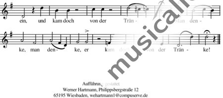 Hartmann, Werner: Mein Esel (4-stg. Kanon) - Chor>X:1