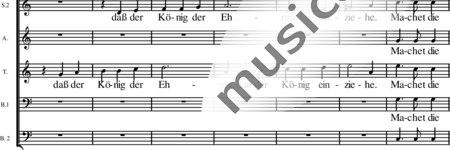 Hammerschmidt, Andreas: Machet die Tore weit (Psalm 24, 7-10) 4 - Choir>SSATBB:1