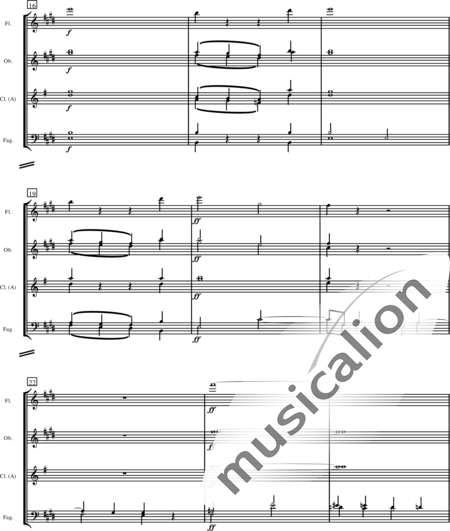 Mendelssohn Bartholdy, Felix: Concerto for 2 pianos and orchestra in E Major, 1st mvt - Piano 2+[Fl+Ob2+ClA2+Bn2]+[Hn2+Tpt2]+Tmp+Cnt+[Vln2+Vla]:106