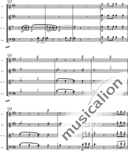 Mendelssohn Bartholdy, Felix: Concerto for 2 pianos and orchestra in E Major, 1st mvt - Piano 2+[Fl+Ob2+ClA2+Bn2]+[Hn2+Tpt2]+Tmp+Cnt+[Vln2+Vla]:119