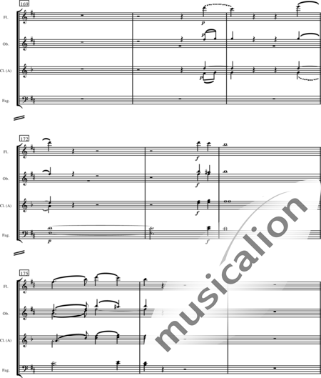 Mendelssohn Bartholdy, Felix: Concerto for 2 pianos and orchestra in E Major, 1st mvt - Piano 2+[Fl+Ob2+ClA2+Bn2]+[Hn2+Tpt2]+Tmp+Cnt+[Vln2+Vla]:121