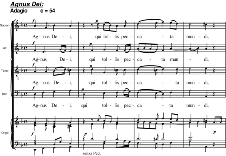Kram, Wolfgang: Agnus Dei - Chor>SATB+Orgel:0