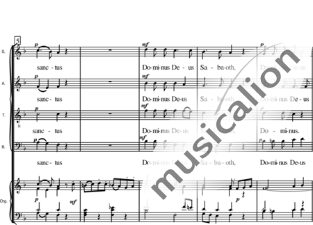 Kram, Wolfgang: Sanctus - Chor>SATB+Orgel:1