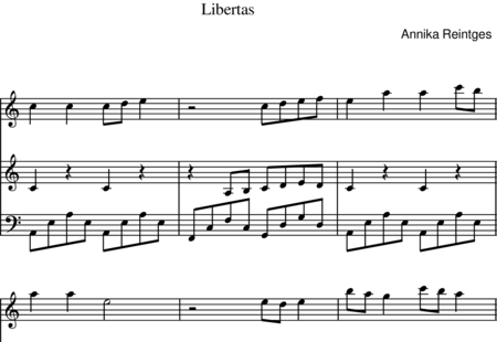 Reintges, Annika: Libertas - Blockflöte 3:0