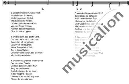 Krieger, Adam: Der Rheinsche Wein tanzt gar zu fein - Solo>Sop+Basso Continuo:1