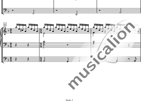 Jungegger, Roman: Christ ist erstanden / Christ fuhr gen Himmel (Toccata) - Orgel>mPed:1