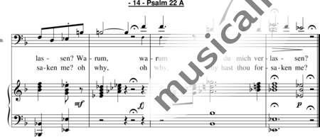 Sawitzky, Raphael: Psalm 22 (Klavierauszug) - Solo>Bass+Klavier:14