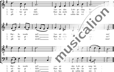 Wachten, Wilfried: Lobe den Herren, den mächtigen König der Ehren (Choral) - Chor>SATB:2