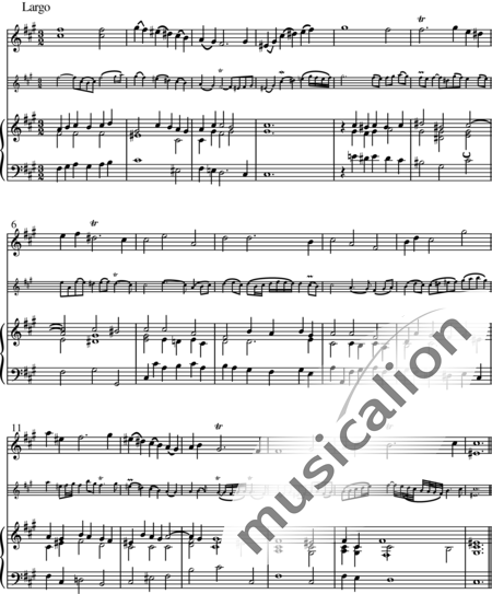 Händel, Georg Friedrich: Sonata No. 14 in A Major - Violin+Piano:5