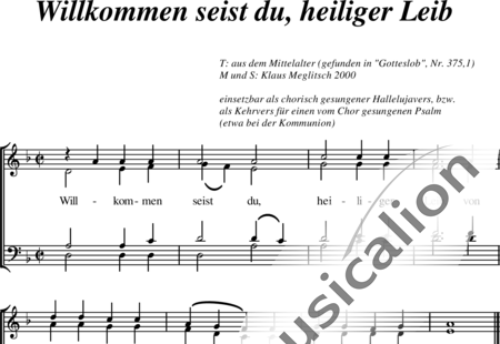 Meglitsch, Klaus: Willkommen seist du, heiliger Geist - Choir>SATB:0