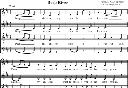 Meglitsch, Klaus: Deep river - Chor>SATB:0
