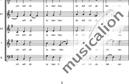 Sieber, Gustav: Ich will dich mit Fleiß bewahren - Chor>SATB:1