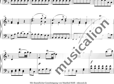 Mozart, Wolfgang Amadeus: Sonata de Iglesia Nr. 5 en Fa mayor (arreglo para órgano solo) - Órgano:1