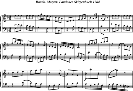 Mozart, Wolfgang Amadeus: Rondó (del cuaderno londinense) - Piano:0
