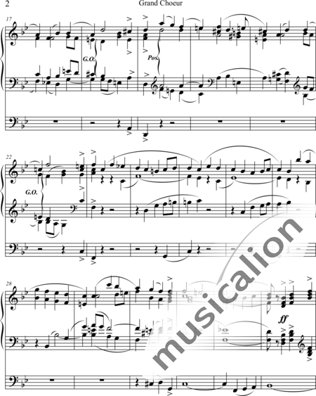 Dubois, Théodore
: Grand Choeur - Órgano>cPed:2