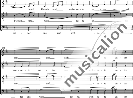 Gulbins, Max : Und das Wort ward Fleisch - Chor>SATB:1