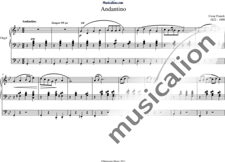 Franck, César: Andantino G Minor - Organ>wped:0