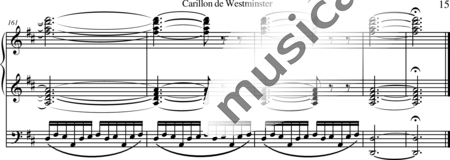 Vierne, Louis : Carillon de Westminster - Orgel>mPed:15