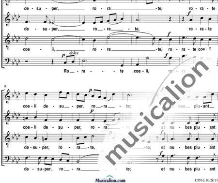 Rheinberger, Josef Gabriel: Rorate coeli (Antiphon) - Chor>SATB:1