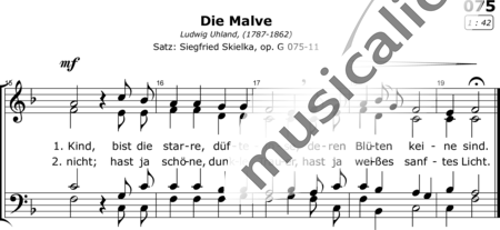 Skielka, Siegfried: Die Malve - Chor>SATB:2