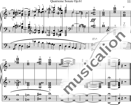 Guilmant, Felix Alexandre: Quatrieme Sonate d-moll: 1. Satz Allegro assai - Orgel>mPed:11