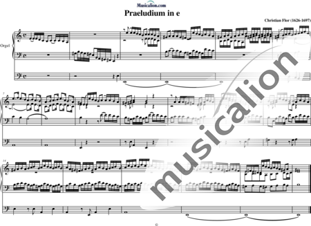 Flor, Christian: Prelude in E (Phrygian) - Órgano>cPed:0