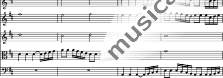 Vivaldi, Antonio: Violinkonzert D-Dur: 1. Satz  - Violine+Viola+Violoncello+Vl2:1