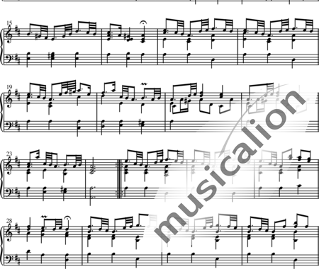 Kellner, Johann Peter: Sarabande - Cembalo:1