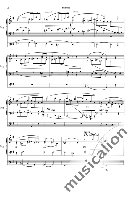 Brewer, Alfred Herbert: Solitude - Organ>wped:2