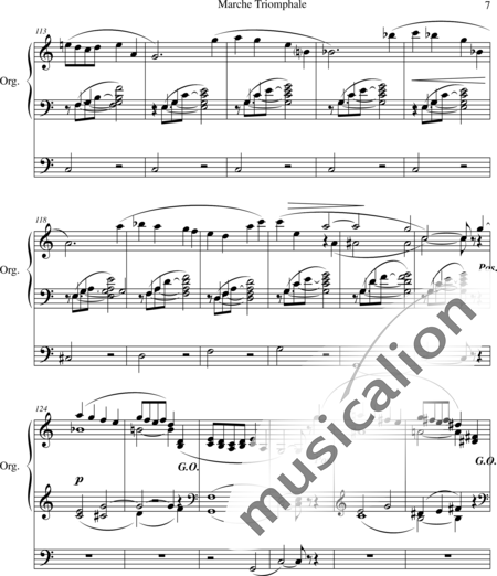 Dubois, Théodore: Marche Triomphale - Orgel>mPed:7