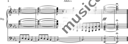 Dubois, Théodore: Alleluia - O Filii - Orgel>mPed:8