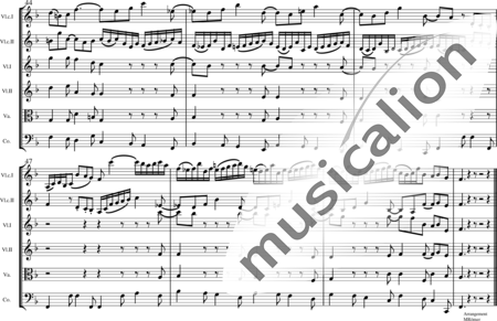 Bach, Johann Sebastian: Concierto Nro. 3 en re menor para dos Violines: 2do. Mov.: Largo (partitura) - Violín 2+[Vl2+Vla+Vc]:7