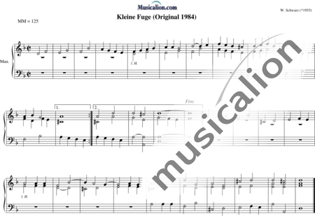 Schwarz, Wolfgang: Kleine Fuge - Orgel:0